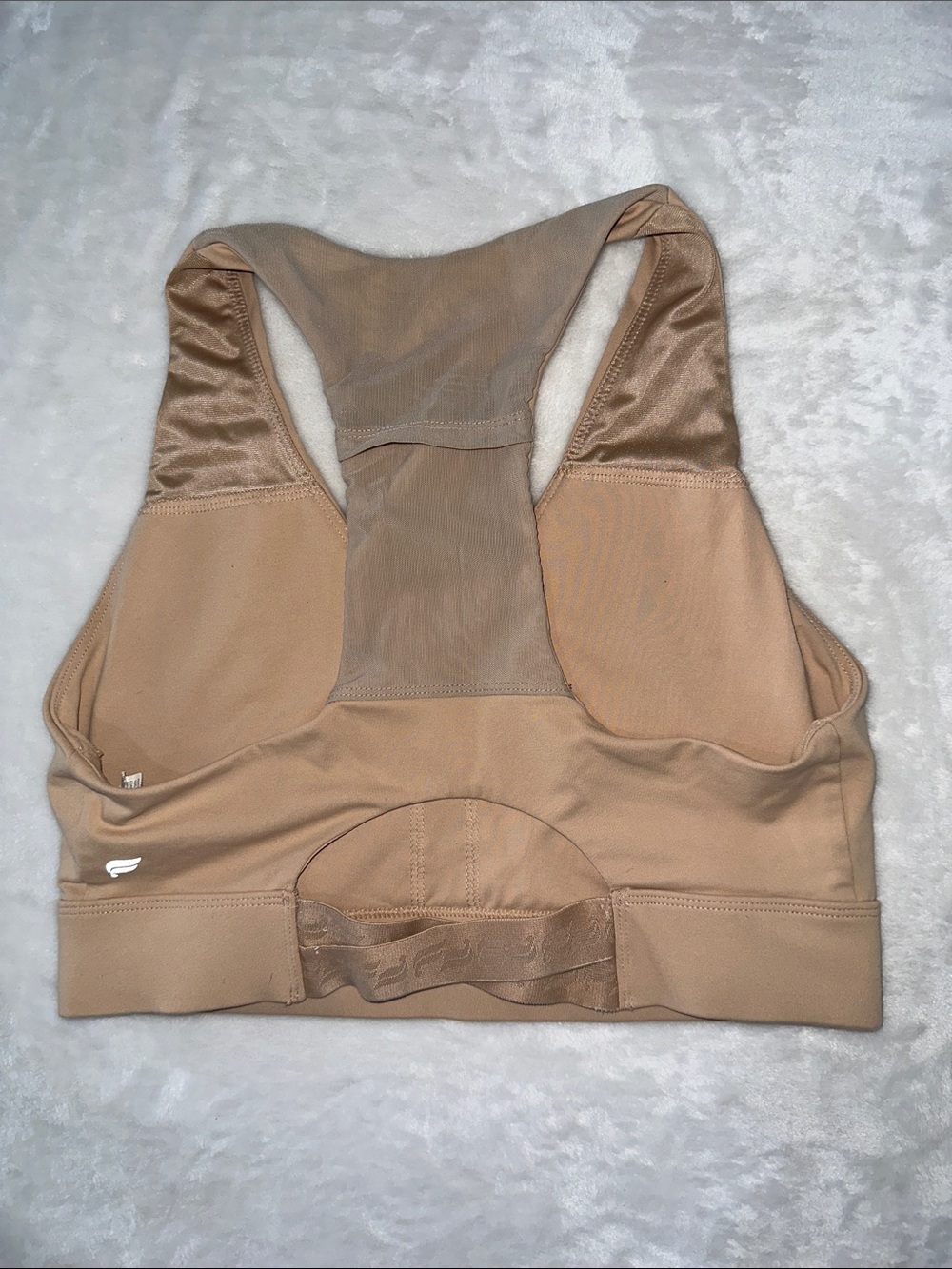 Fabletics Tan Racerback Sports Bra Sz M